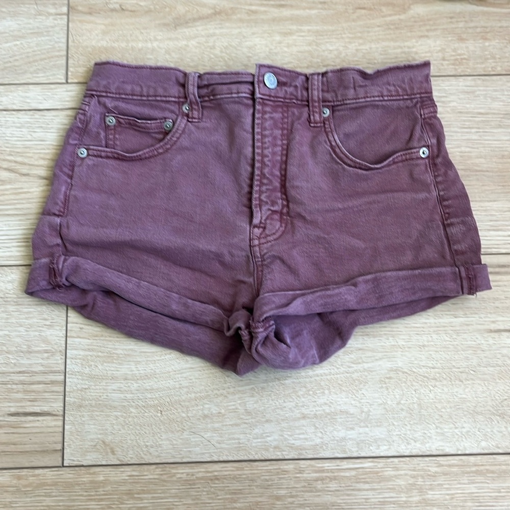 these are high rise jean shorts